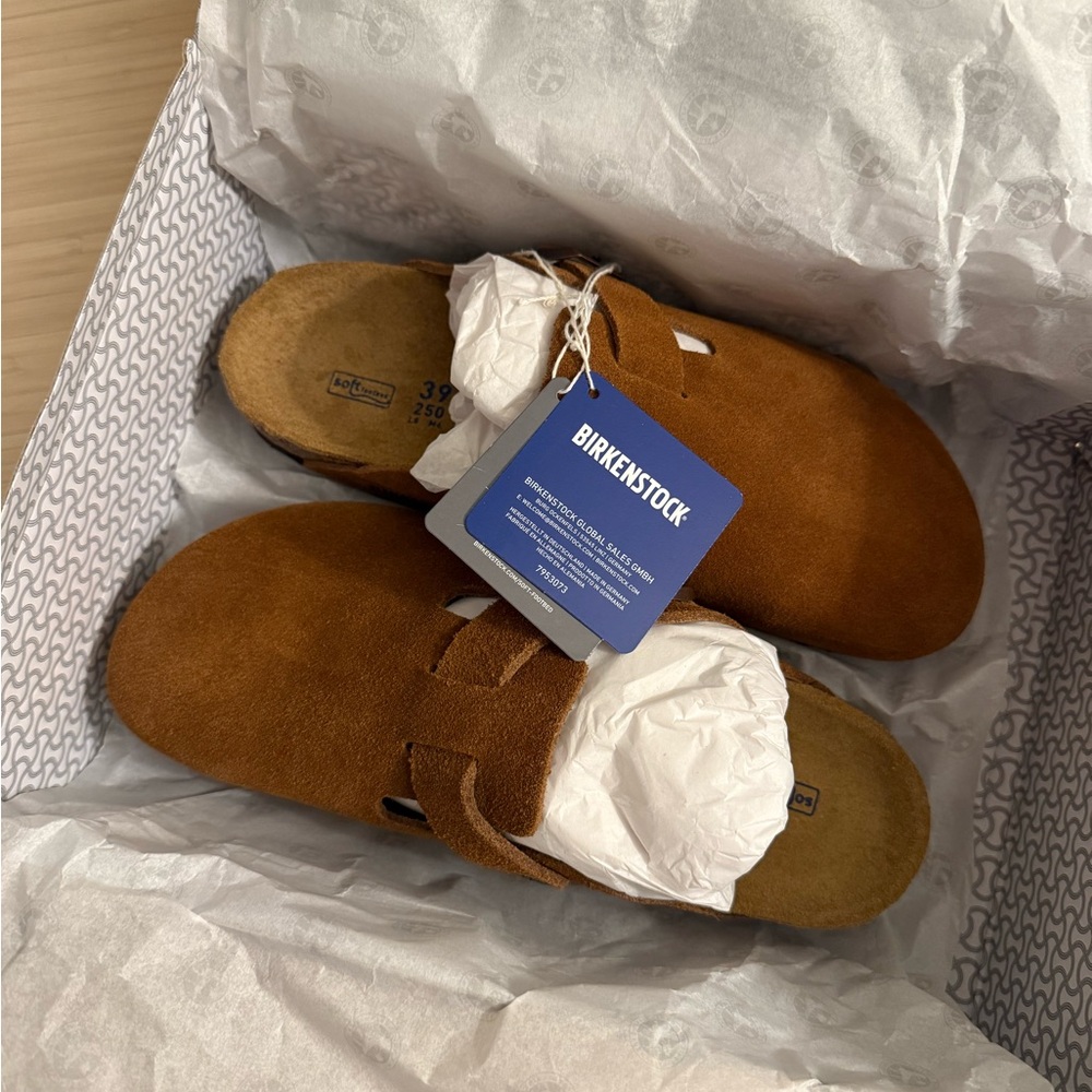 Birkenstock Boston Clog 8.5 Regular Fit Mink Brown
